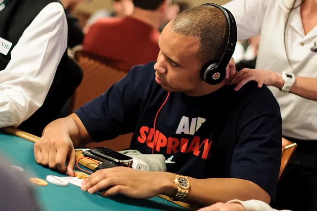 Phil Ivey on Day 1 of Event 24