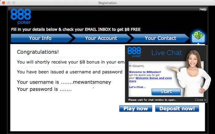 888poker bonus sem deposito