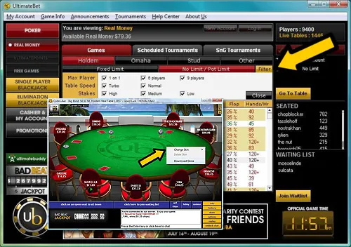 UltimateBet Poker change de nom et de visage 102