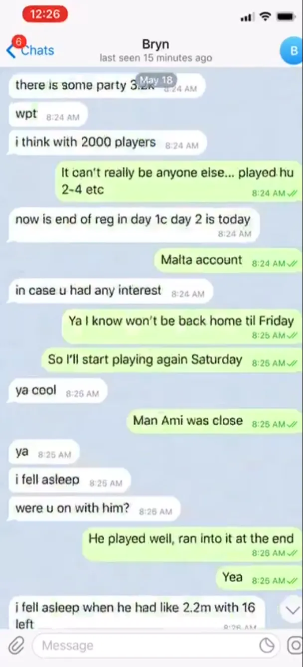 Were you on with him