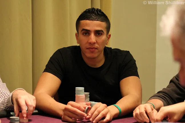 Chipleader Sofian Benaissa (248,300) will be looking to accumulate chips early on Day 2