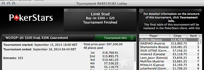 WCOOP: Vencedor do High Roller Tem IP Português; Armada Lusa Não Fez (Muitos) Estragos! 105