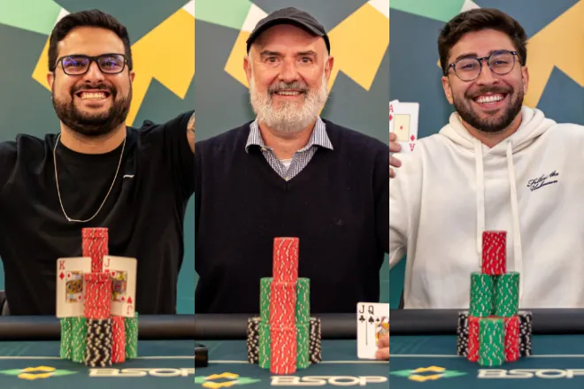 Pedro Paulo, Claudemir Morandini e Matheus Abreu