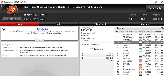 Lobby de poker da PokerStars