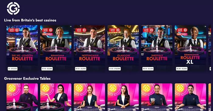 Grosvenor Casino Live Roulette