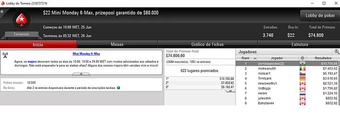 bombexploded Crava Mini Monday 6-Max e Chega aos 5 Dígitos & Mais 101