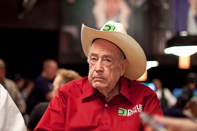 With Doyle Brunson's elimination there are 34 left