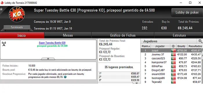 Terça Gorda para eazyomg10, pinoquio7 e killergod21 na PokerStars.pt 104