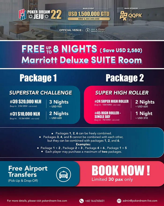 Jeju Room Packages