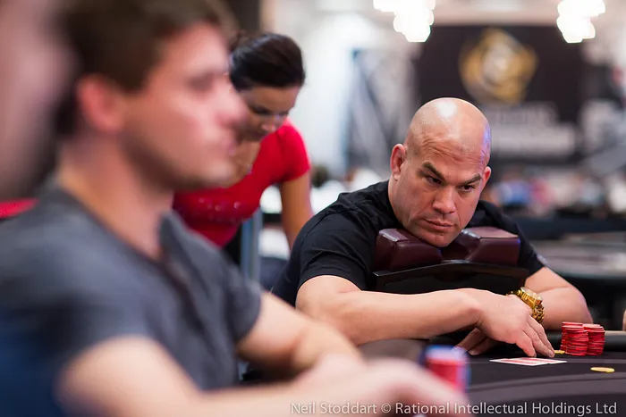 Tito Ortiz notched his first-ever tournament poker cash