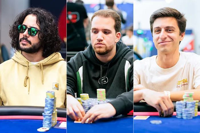 Luís Faria, João Tomás e Manuel Carvalo no EPT Malta