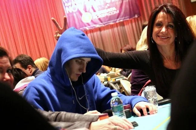 Chad Lepes, the Lone Wolf in the 2014 Borgata Winter Poker Open Ladies Event