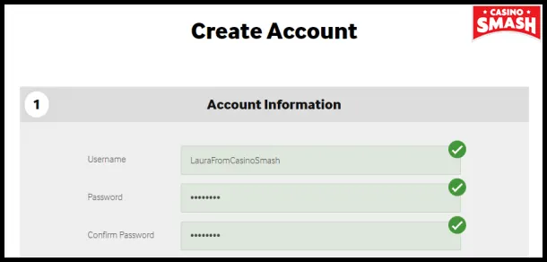 sign-up at Betway Casino