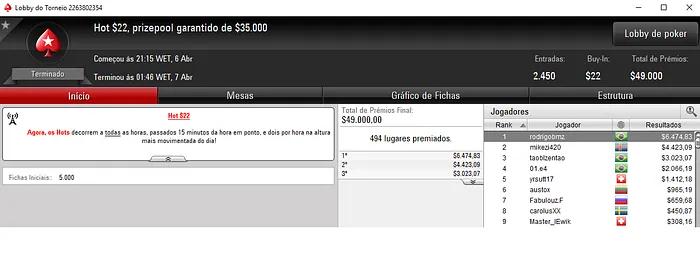 Forras no PokerStars: naformadalei Vice no 5 Fast Friday & Mais 103