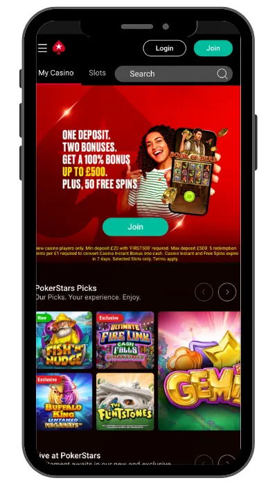 Download the PokerStars Casino Mobile App