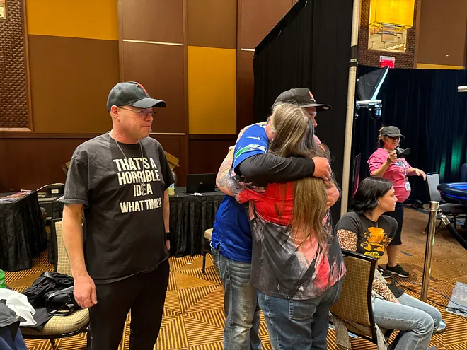 Ryne Peterson and his parents
