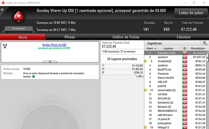 PokerStars.pt: pepasscp, TMpokerRM e Danydany1183 Brilham neste Domingo 103
