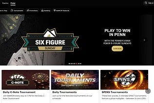 BetMGM Poker PA Six Figure Sunday promotion