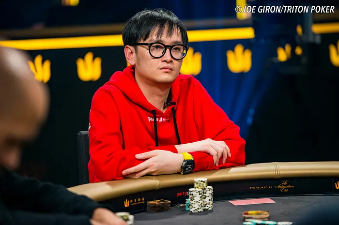 Wai Kin Yong leads the Triton London Short Deck Main Event final table.