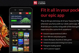 Mansion Casino is available right from your mobile device