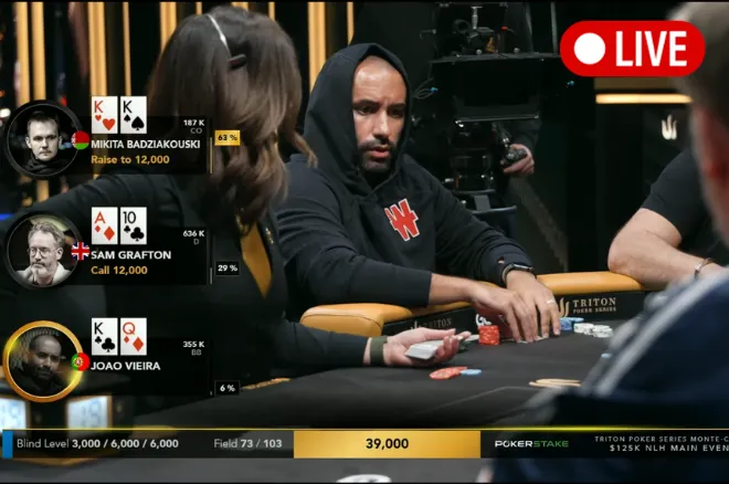 João Vieira nas Triton Poker Series