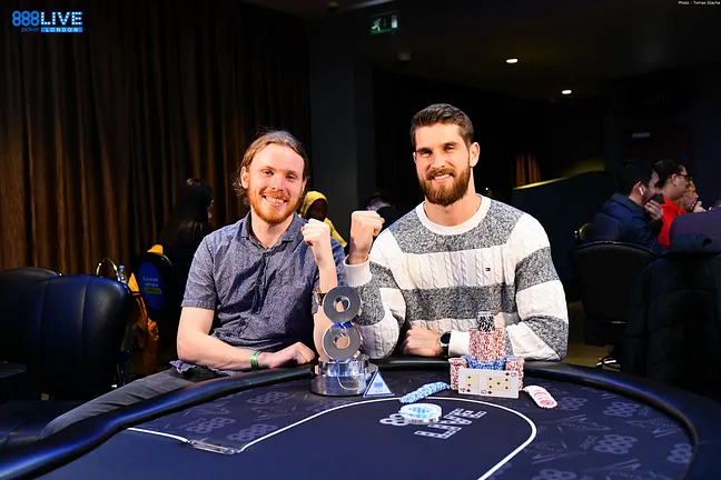 Tom Hall and Matas Cimbolas topped the £2,200 High Roller