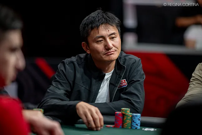 Yingui Li is chip leading the $25,000 High Roller