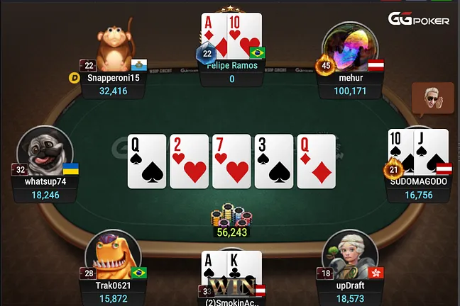 "SmokinAces" Takes Big One and Forced Ramos to Rebuy