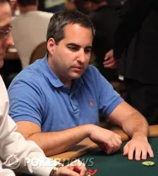 Matthew Glantz is one of three men who may be overnight chip leader.
