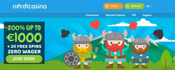 20 Wager-Free Spins and Two Other Reasons to Join Nordicasino 101