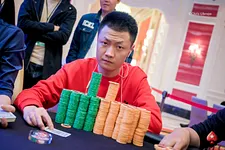 Zhihao Zhang built a mountain of chips.