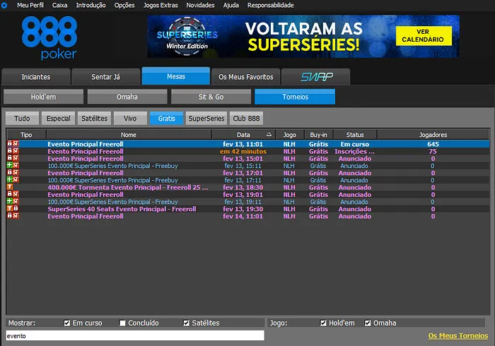 freerolls superseries 888poker