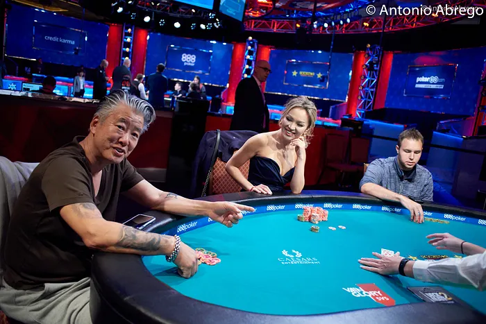 Kate Hoang battling at the final table in WSOP Event #4