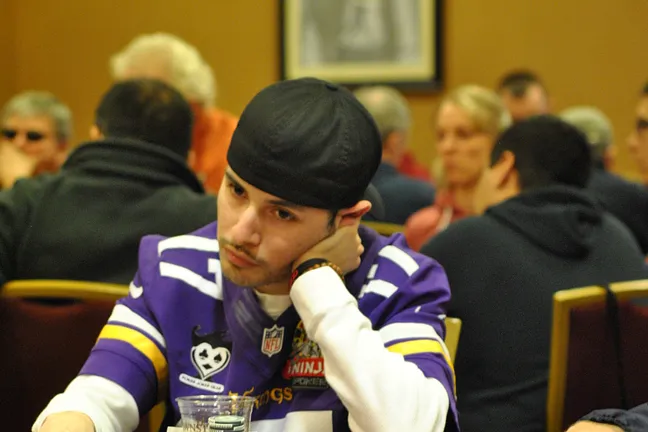 Issac "Rungood" Tucker has a big early stack.