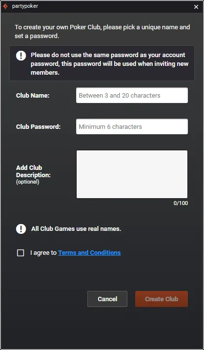 Create a Private Poker Club Online