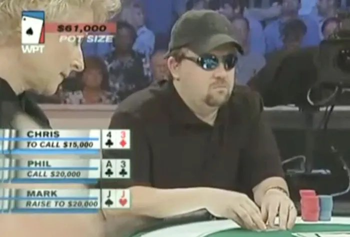 Chris Moneymaker in the 2004 WPT Bay 101 Shooting Star Championship