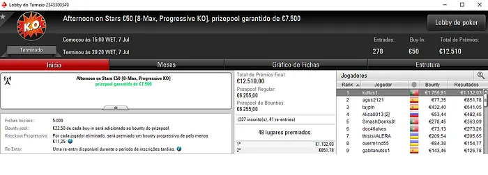 Saturday Night Fever na PokerStars.FRESPT para kultus1 e scarface763 101