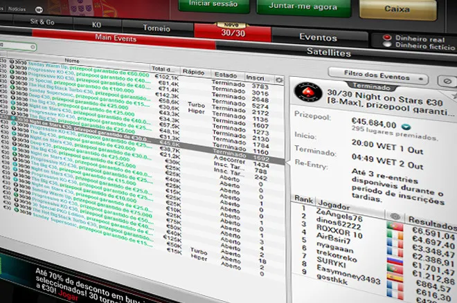 Torneios 30/30 na PokerStars.pt