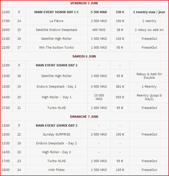 Le Sismix est là... le calendrier poker & party ! 102