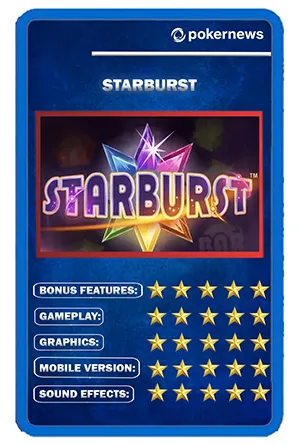 Starburst Slot Review - 96% RTP, Bonuses, Free Spins 1 S