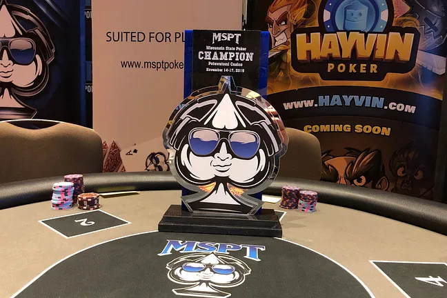 MSPT Wisconsin State Poker Championship Trophy