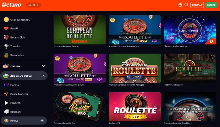 Jogar roleta online dinheiro real no casino Betano