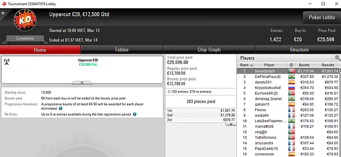 Lobby de poker da PokerStars