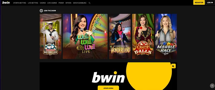 bwin Casino juegos con crupier en vivo
