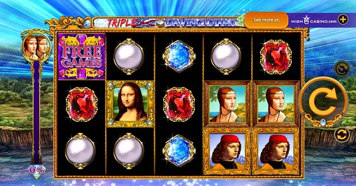 Triple Double Da Vinci Diamonds slot