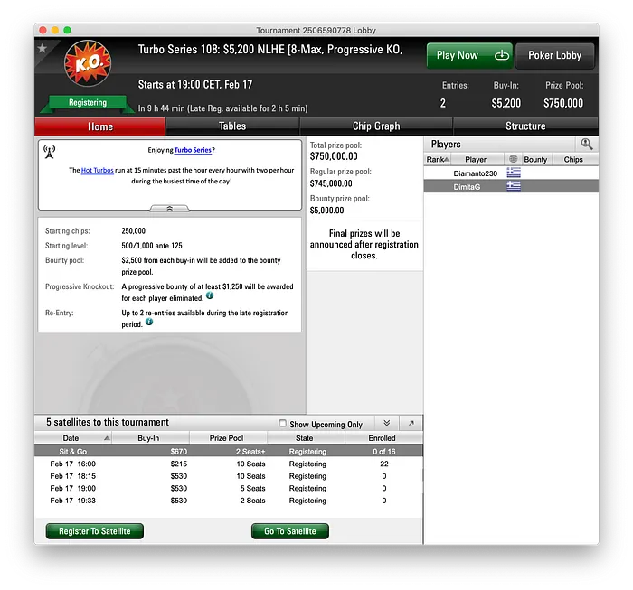 High Stakes Regulars Boycott PokerStars' Turbo Series ,200 PKO Event 101