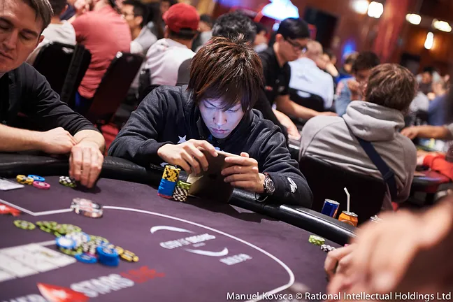 Yuki Ko now sitting with substantially more chips