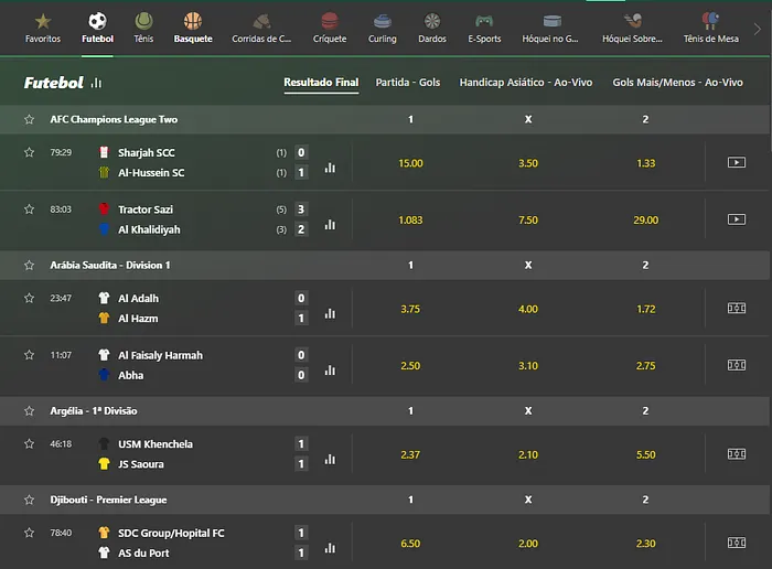 Apostas ao vivo inplay bet365