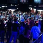 Players and fans fill a corner of the Amazon Room