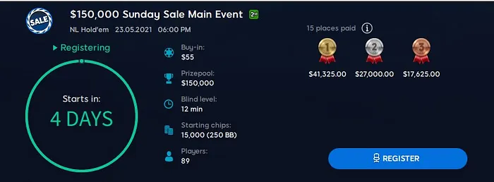 Sunday Sale Main Event